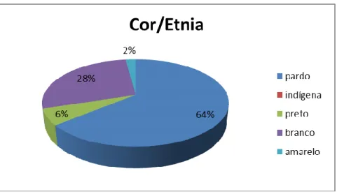 Gráfico 1 – Perfil étnico   Fonte: Arquivo dos autores 