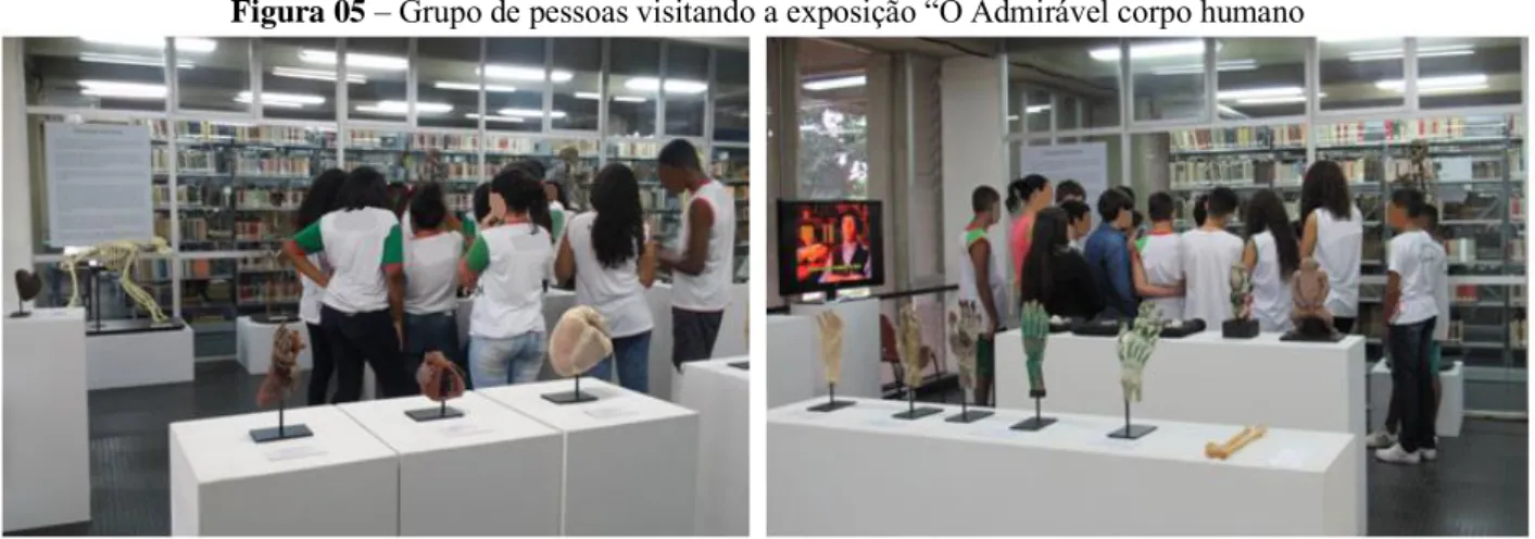 Figura 05 – Grupo de pessoas visitando a exposição “O Admirável corpo humano 
