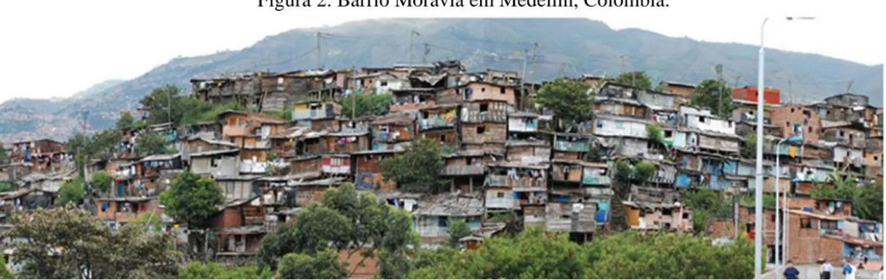Figura 2. Barrio Moravia em Medellin, Colômbia. 