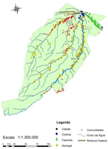 Figura 3. Evolução Urbana do Município de Sena Madu- Madu-reira – AC. 