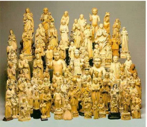 Figure 2: Ivory artefacts from the National History Museum col- col-lection
