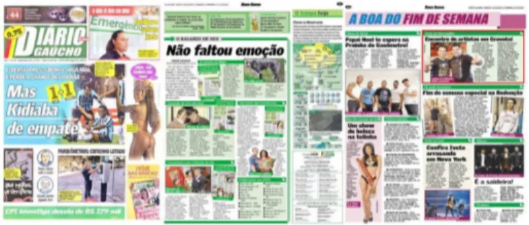 Figura 2. Página inicial do Jornal Diário Gaúcho –  Fonte: Diário Gaucho, 2011. 