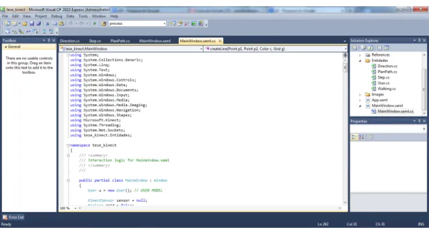 Figura 5 - Microsoft Visual Studio  C# . 