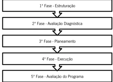 Figura 3: Fases de implementação de um programa de GL. 