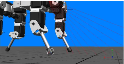 Figure 4.14: The base touch sensor is displayed in the figure as a grid polygon, which defines the sensor’s bounding box.