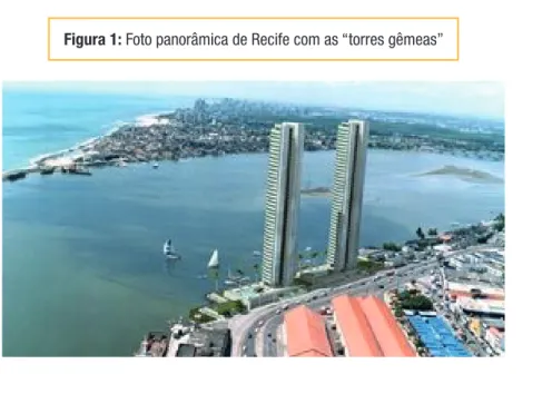 Figura 1: Foto panorâmica de Recife com as “torres gêmeas”