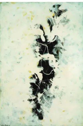 Figura 12: Jackson Pollock, The Deep, 1953,  óleo e esmalte sobre tela, 150,7 x 220,4 cm.