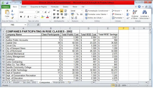 Figure 2.5: Spreadsheet Example 2 - 02rise