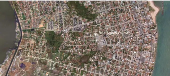 Figure 10. Rua Águas Claras located in the low-rise housing area of Candeias 