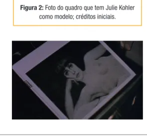 Figura 2: Foto do quadro que tem Julie Kohler   como modelo; créditos iniciais.