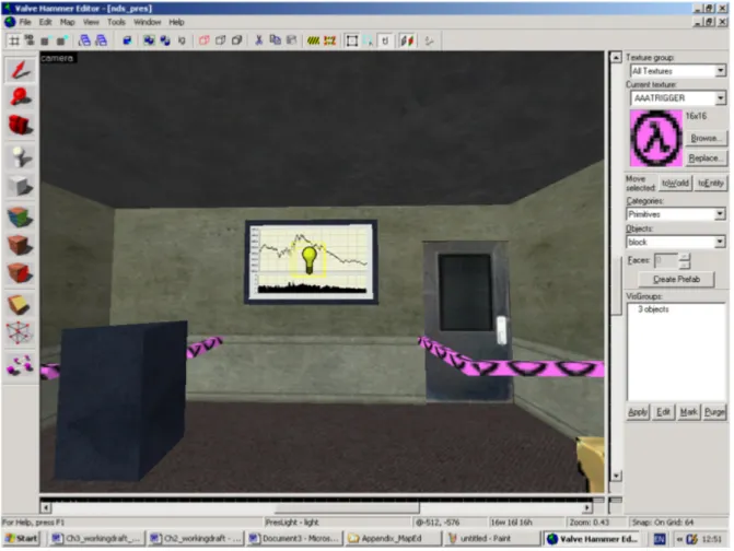 Figure 2.3: Map editor’s rendering of an environment
