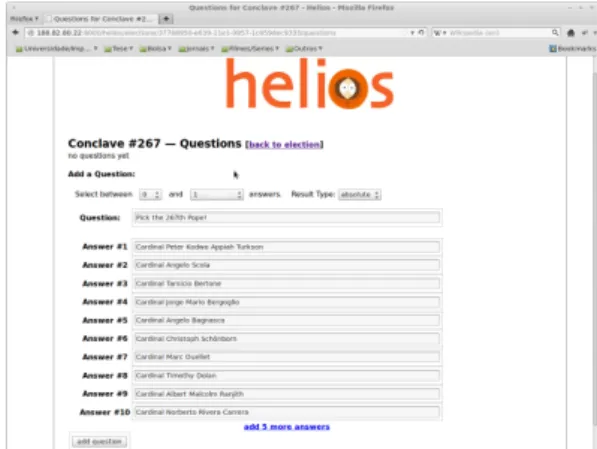 Figure 4.2: Creating questions and corresponding rules.