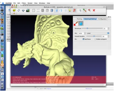 Figure 3.5: MeshLab in action [CCR08]