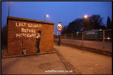 Figura 2: Grafite de Banksy (s/n)  