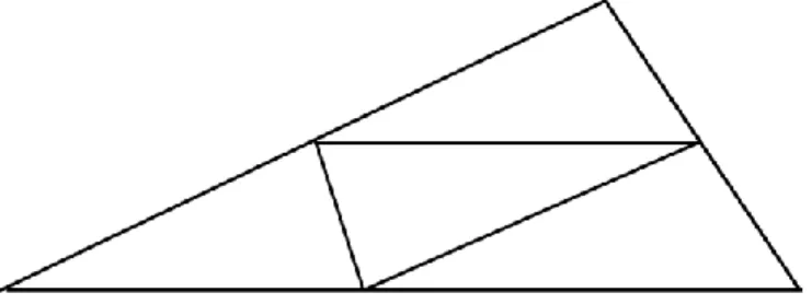 Figure 2: the mid-points triangle. 