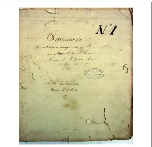 Figura 8: Caderno de demonstrações imaginadas e problemas resolvidos por M. J. de Oliveira (1814)