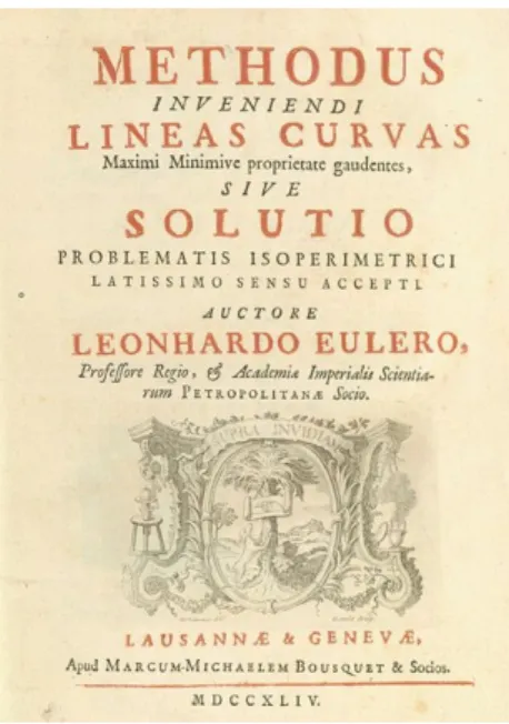 Figura 8. Livro de L. Euler sobre o cálculo das variações. 
