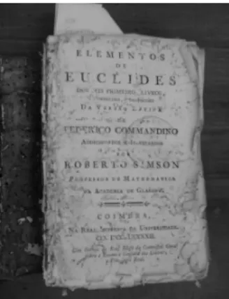 Foto 7: Folha de rosto dos “Elementos de Euclides” 