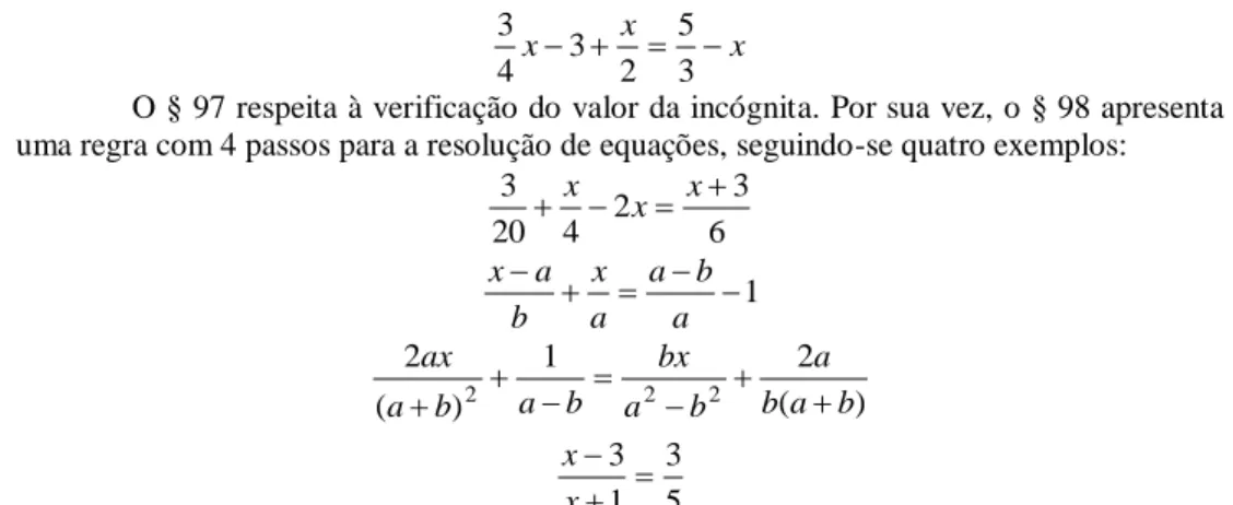 Figura 3 – Primeiros nove exercícios propostos do livro Elementos de Álgebra 