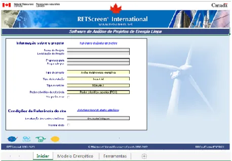 Figura 1-Software retscreen 
