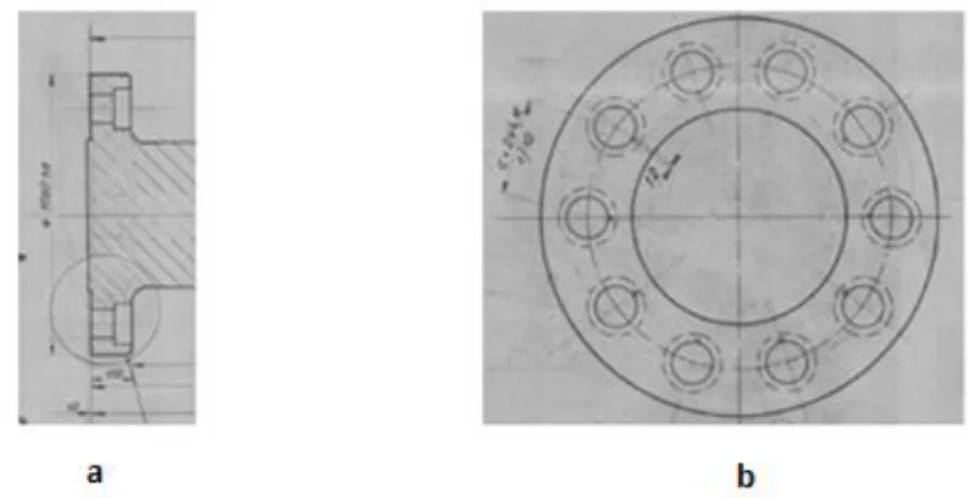 Figura 29 – Veio na zona de aparafusamento entre veios (adaptado de desenho técnico EDP)