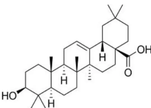 Figure 10 – Chemical structure of oleanolic. 