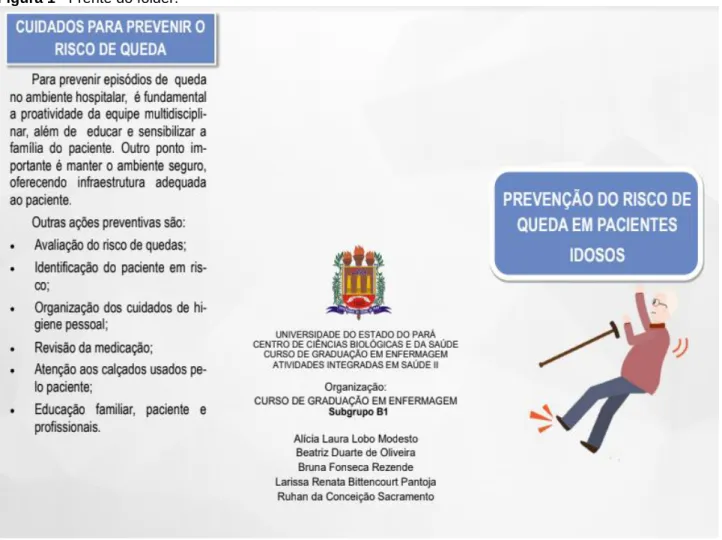 Figura 1 - Frente do folder. 