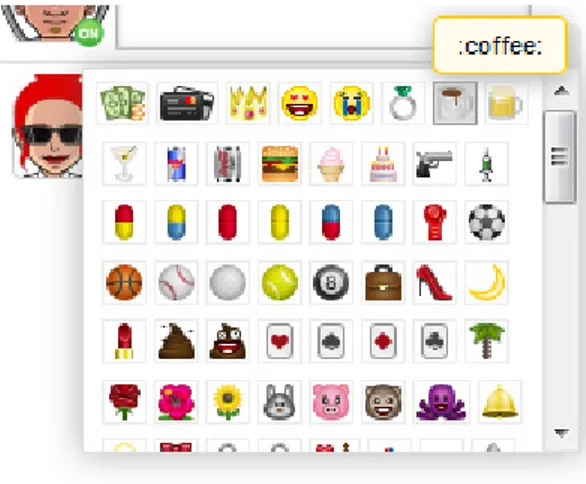 Figure 5. Chat pictures selection box