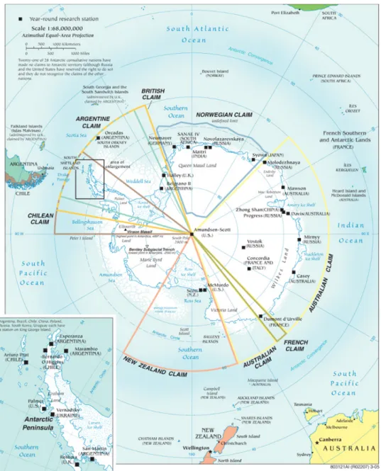 Figura 1. Región Antártica.