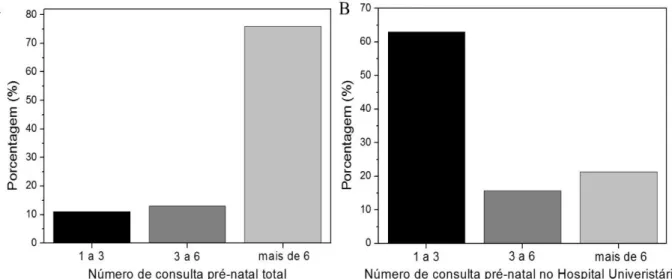 Figura 1 - Distribuição das gestantes analisadas com relação à consulta pré-natal.  