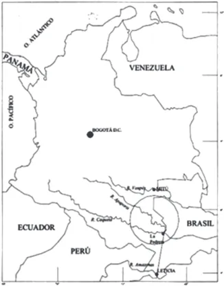 Figura 3. Localización del territorio makuna.