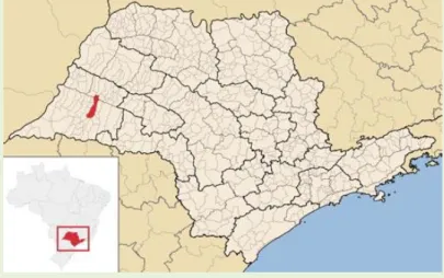 FIGURA 1 – Localização de Presidente Prudente a extremo  oeste do estado  de São Paulo 