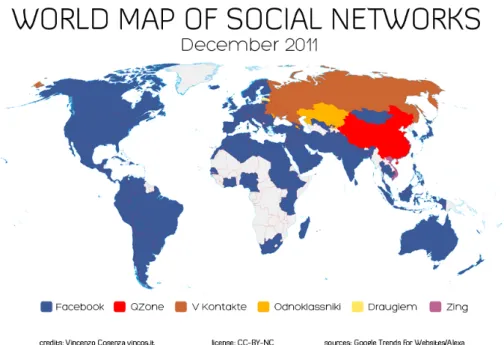 Ilustração 5 Mapa das redes sociais 2011 