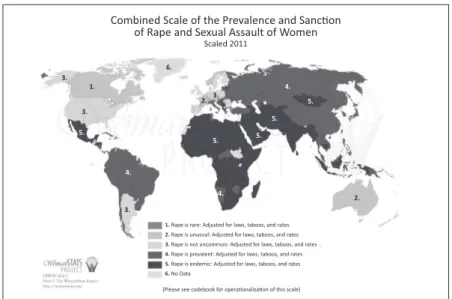 Figura 1 : Escala combinada de la prevalencia y sanción de violación y ataque  sexual a las mujeres