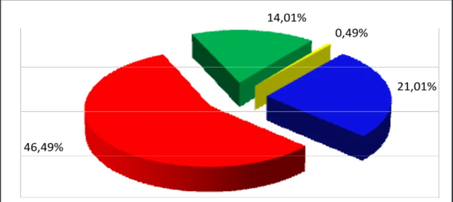 Figura 5. Porcentaje de datos relacionados con la citación de revistas y documentos  especializados en los trabajos de investigación de los alumnos de la ESMIC durante el  año 2009.