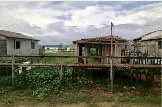 FIGURA 8: Palafitas do bairro Jardim das Araras, município de Itaituba-Pará 