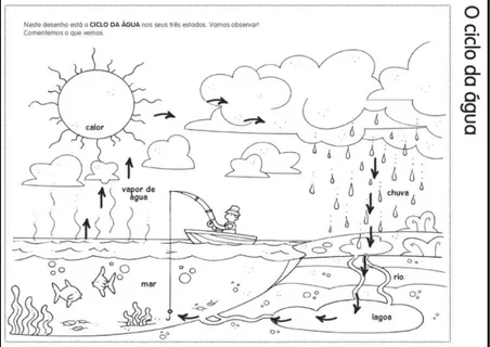 Figura 3: Ilustração do ciclo da água. 