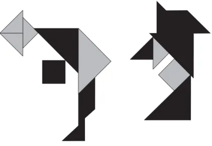 Figura 16 – Construção de figuras com peças do tangram