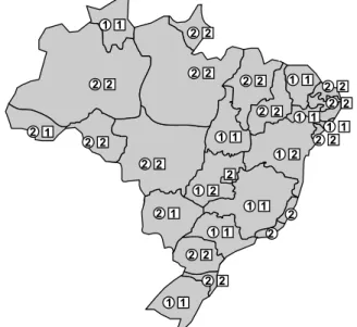 Figura 3 – Programas Avaliação de Desempenho de Alunos das redes estaduais e municipais das capitais brasileiras – 2003/2005 Legenda: