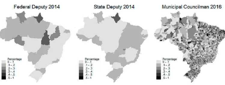 Figure 2 -  Women elected in Brazil 