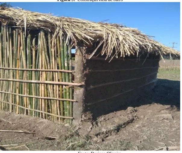 Figura 3:  Construção casa de barro 