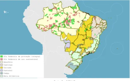 Figura 2 | Unidades de conservação federais por bioma brasileiro