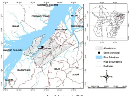 Figura 1 | Localização de Abaetetuba no estado do Pará (Brasil)