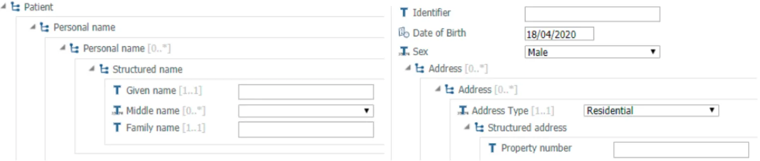 Figure 6. Webform of the patient registration.