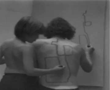 Foto 2. Dennis Oppenheim, Two Stage Transfer Drawing (Advancig to a  Future State), 1971