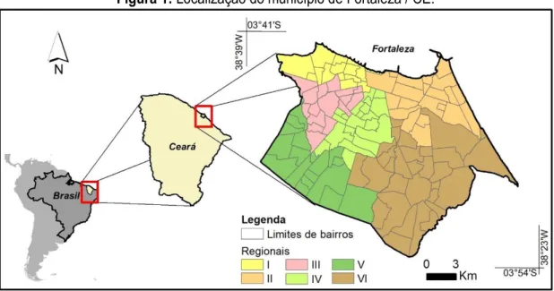 Figura 1: Localização do município de Fortaleza / CE. 