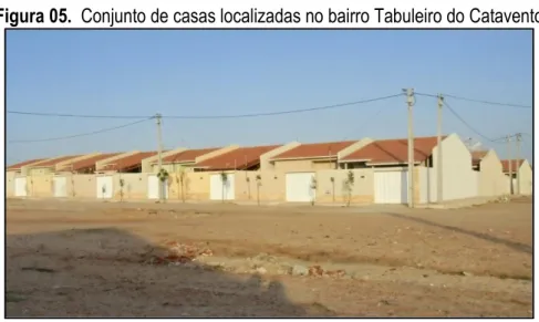 Figura 05.  Conjunto de casas localizadas no bairro Tabuleiro do Catavento 