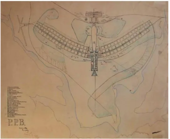 Figura 1.  Projeto do &#34;Plano Piloto de Brasília&#34; elaborado por Lucio Costa. 