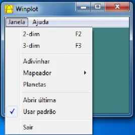 Figura 2. Menu completo Winplot. 