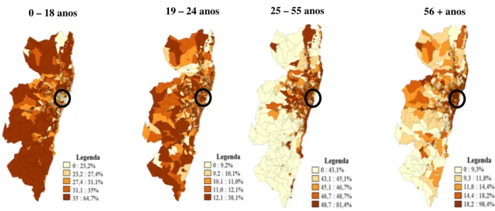 Figura 2 - Distribuição da população por faixa etária - Região Metropolitana do Recife, 2010 
